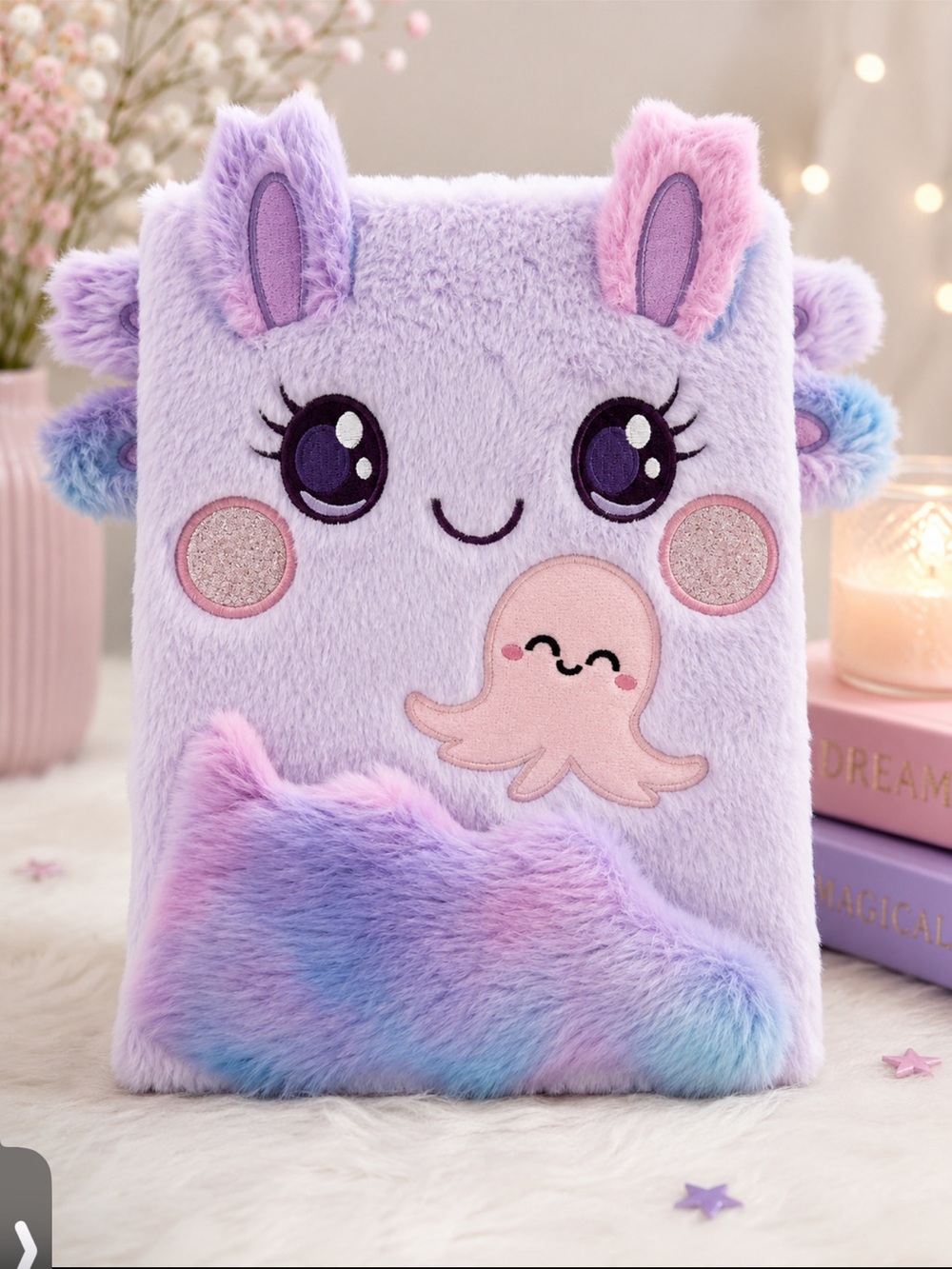 Chase Wonder Kawaii large furry sketchbook
